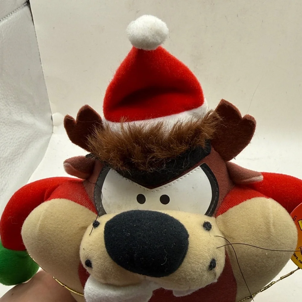 NWT Vtg Russel Stover Warner Bros Taz Plush Stuffed Animal Christmas Collectible